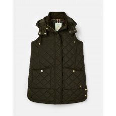 Joules Chatham Long Gilet Green