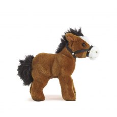 Living Nature Horse With Bridle Soft Toy - 23cm