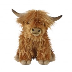 Living Nature Large Highland Cow Soft Toy With Sound