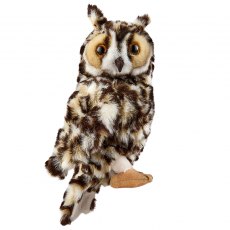 Living Nature Long Eared Owl Soft Toy - 27cm