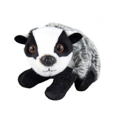 Living Nature Medium Badger Soft Toy - 19cm