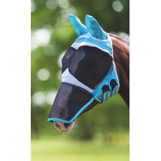 Shires Flyguard Pro Fine Mesh Fly Mask With Ears & Nose