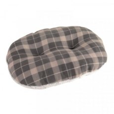 Zoon Tuffearth Recycled Grey Fleece Oval Cushion - Xs