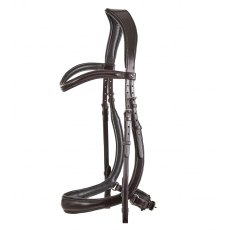 Premier Equine Anatomic Bridle With Crank Noseband - Black