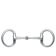 Shires Flat Ring Jointed Eggbutt Snaffle