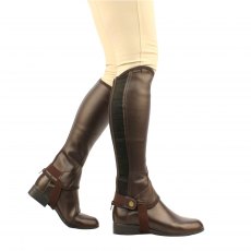 Saxon Equileather Half Black Chaps