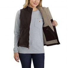 Carhartt Ladies' Duck Sherpa Mock Neck Vest