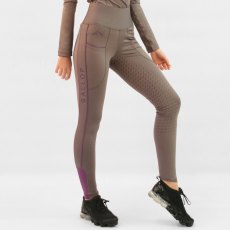 Gallop High-waist Noex Full Silicon One Seat Tights - Taupe