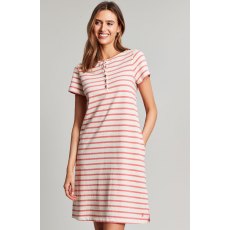 Joules Henley Button Down A Line Dress