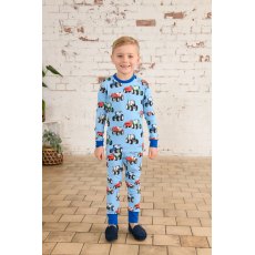 Lighthouse Boys' Tractor Print Pyjamas