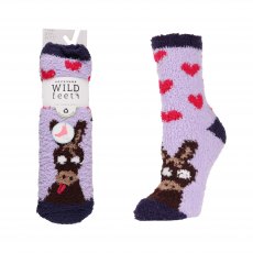 Platinum Wild Feet Junior Fluffy Socks