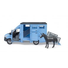 Bruder MB Sprinter Horse Transporter with Horse