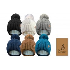 Bartleby Women's Cable Knit Bobble Hat