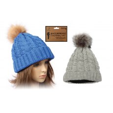 Bartleby Women's Waterproof Bobble Hat