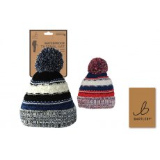 Bartleby Unisex Multi-Coloured Waterproof Bobble Hat