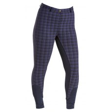 Firefoot Farsley Breeches In Navy Check Junior