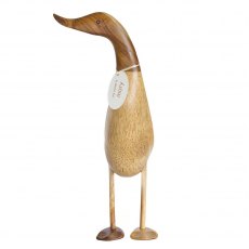 DCUK Natural Wooden Duck - 40cm