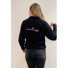 Back British Farming Classic Black 1/4 Zip Jumper