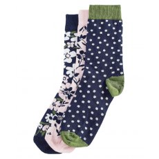 Barbour Ladies' Floral Socks Gift Box