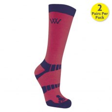 Woof Waffle Knit Bamboo Short Riding Socks - Pack Of 2