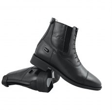 Mark Todd Zip Back Synthetic Jodhpur Boot Black