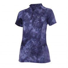 Shires Aubrion Revive Short Sleeve Base Layer - Navy Tie-Dye