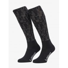 Lemieux Footsie Socks Logo AOP