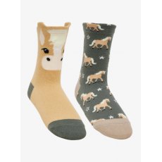 Lemieux Mini Cotton Character Socks 2pk
