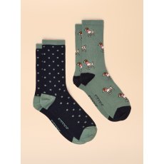 Joules Everyday 2Pk Socks One Size