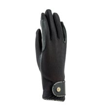 Shires Aero FlexFit Riding Gloves - Childs, Black