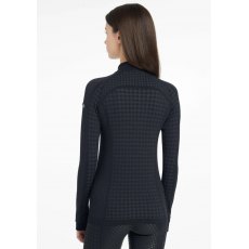 Lemieux Aspen Houndstooth Quarter Zip