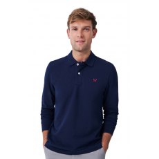 Crew Clothing Men's Long Sleeve Pique Polo Crew Clothing Men's Long Sleeve Pique Polo