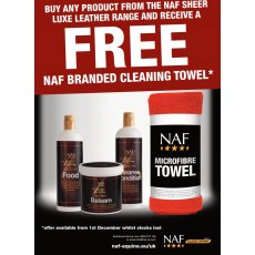NAF Sheer Luxe Leather Food 500ml (free Towel While Stocks Last)