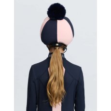 LeMieux Harlequin Hat Silk , Navy/Petal LeMieux Harlequin Hat Silk , Navy/Petal