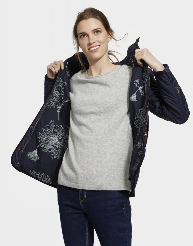 Joules Newdale Quilted Jacket Navy