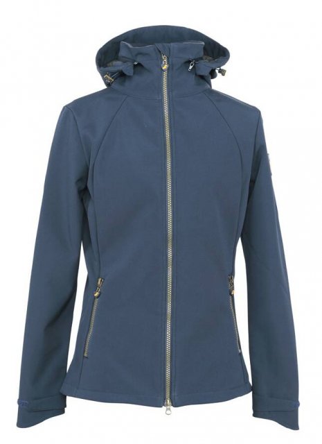 Shires Equestrian Aubrion Finchley Softshell Navy Jacket - Ladies