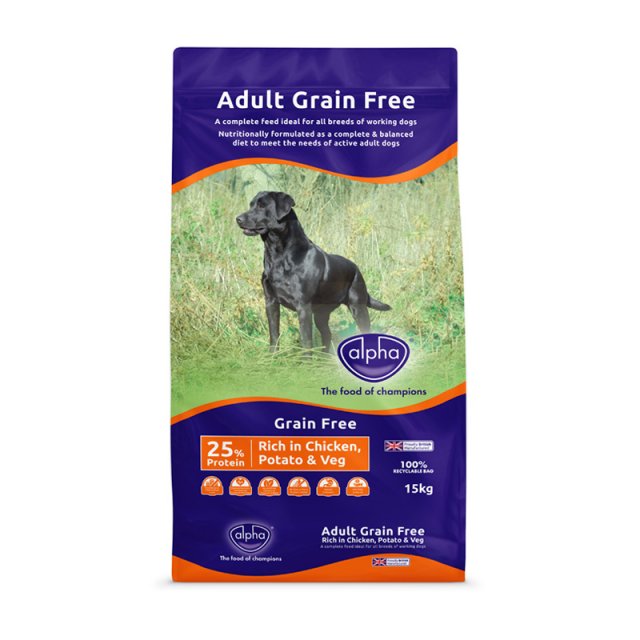 Alpha ALPHA GRAIN FREE DOG FOOD 15KG