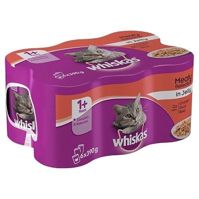 Whiskas Whiskas Cat Food 6 X 390g Mixed Variety