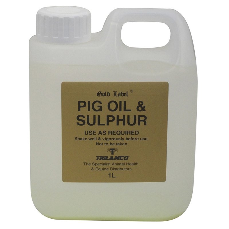 Gold label pig oil and sulpur 1ltr