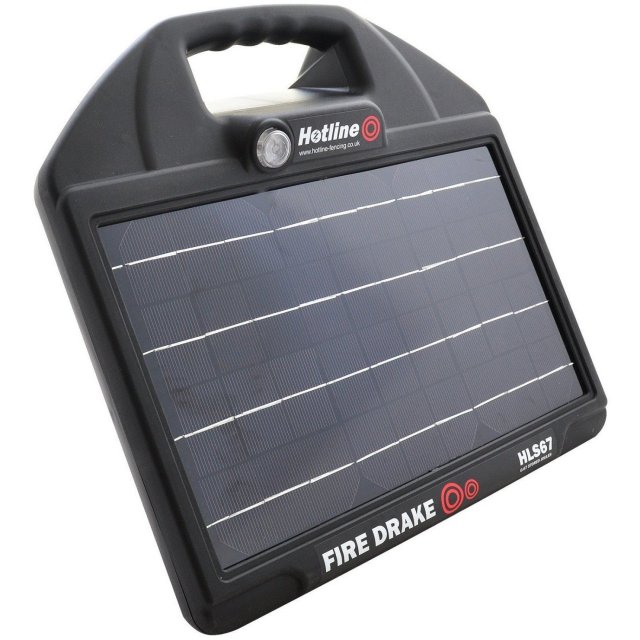 Hotline Electric Fencing Hotline Fire Drake Solar Energiser 67