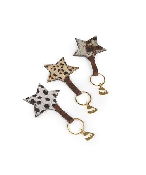 Shires Equestrian SHIRES AUBRION COWHIDE KEYRING