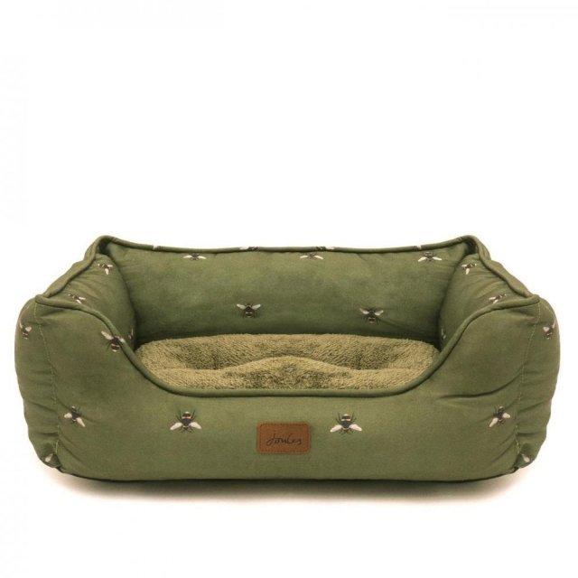 Joules Joules Bee Print Box Dog Bed