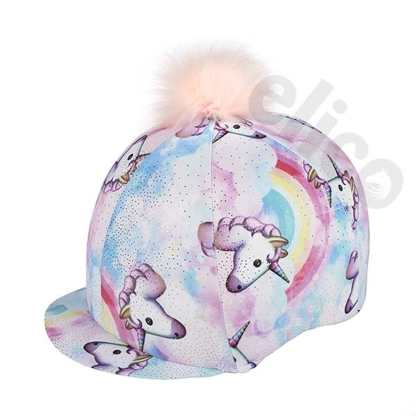 Elico Elico Unicorn Lycra Pastel Skull Cover With Pom Pom