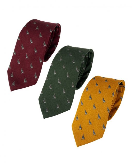 Jack Pyke Jack Pyke Partridge Silk Tie