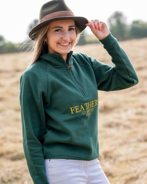 Feathers Country  FEATHERS COUNTRY WITTON QUARTER ZIP SWEATSHIRT