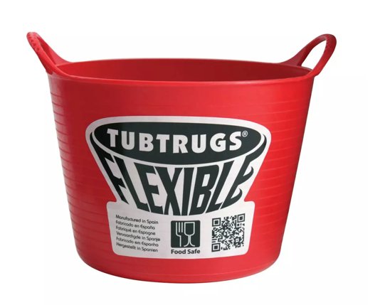 Red Gorilla Micro Tubs Ideal for Crafty Ponies Feed Bucket Assorted colours