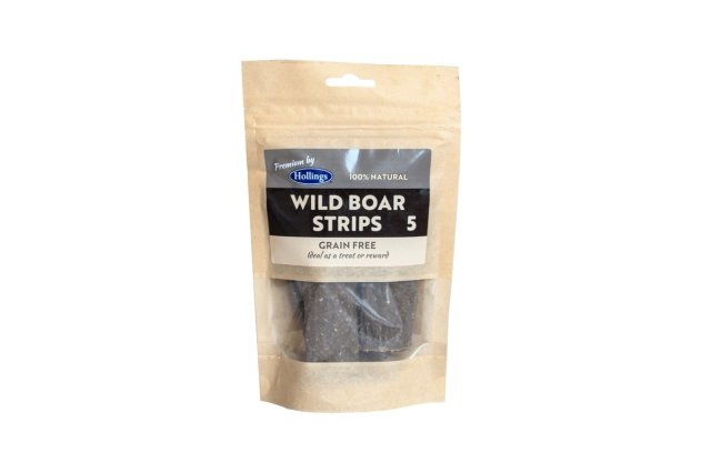 Hollings Hollings Wild Boar Strips - 100% Natural - 5pk