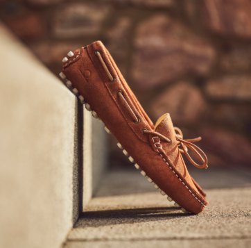 Chatham Chatham Aria Suede Driving Moccasin Cognac Ladies