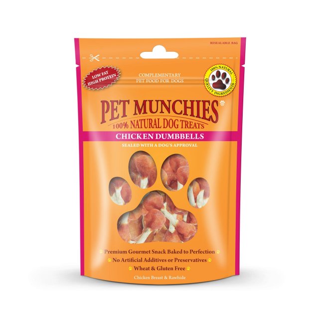 Pet Munchies Pet Munchies Chicken Dumbbells - 100g