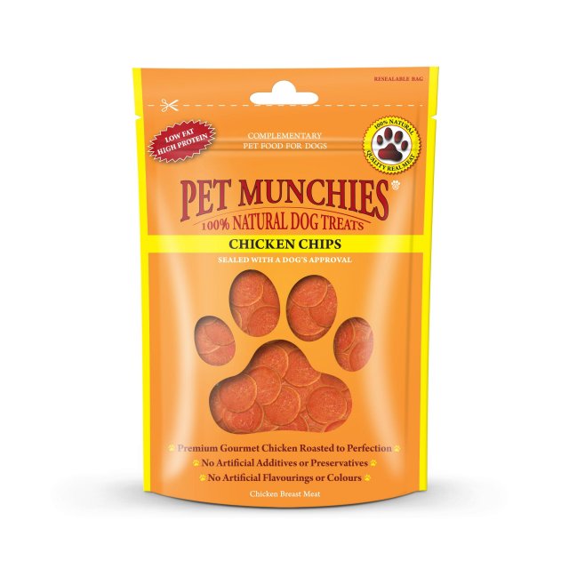 Pet Munchies PET MUNCHIES DOG TREAT CHICKEN CHIPS - 100G